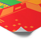 アーバンスカイライン：ナイトレインボーデコール。 ポスター (角)