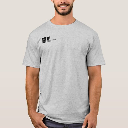 アーバンスケッチャーCleveland Tシャツ – サイユニセックスズ (正面)