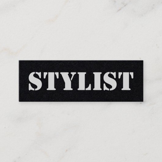 アーバンスタイリスト（濃色） スキニー名刺 (正面)