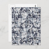 アーバンスタイルシルバーデジタルカモフラージュ ポストカード (正面/裏面)