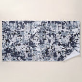 アーバンスタイルデジタルカモフラージデコーオン ビーチタオル (正面)