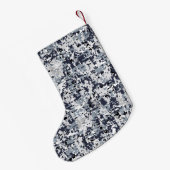 アーバンスタイルデジタルカモフラージデコール スモールクリスマスストッキング (裏面 (吊り時))