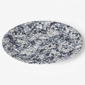 アーバンスタイルデジタルカモフラージデコール ペーパープレート (アングル)