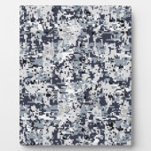 アーバンスタイル シルバー デジタル カモフラージュ フォトプラーク (正面)