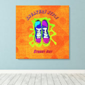 アーバンスタイル:通りアートストレッチキャンバス印刷 キャンバスプリント (インサイチュ (ウッドフロア))