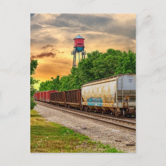 アーバンスチームパンクサンセットポストカード ポストカード (正面)