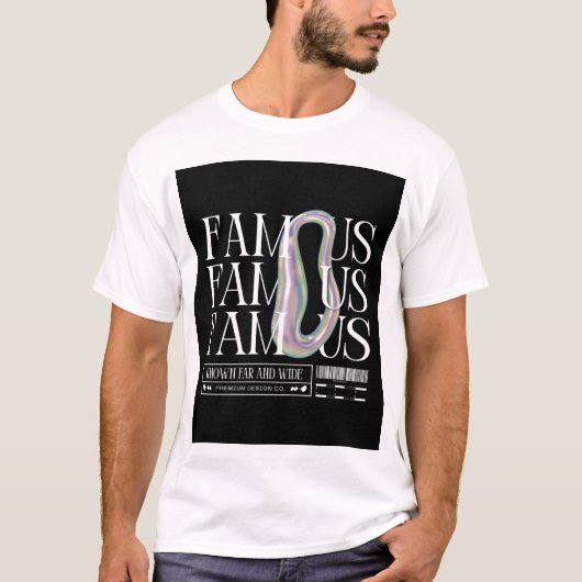 アーバンストリートウェア「有名」Tシャツ Tシャツ (正面)
