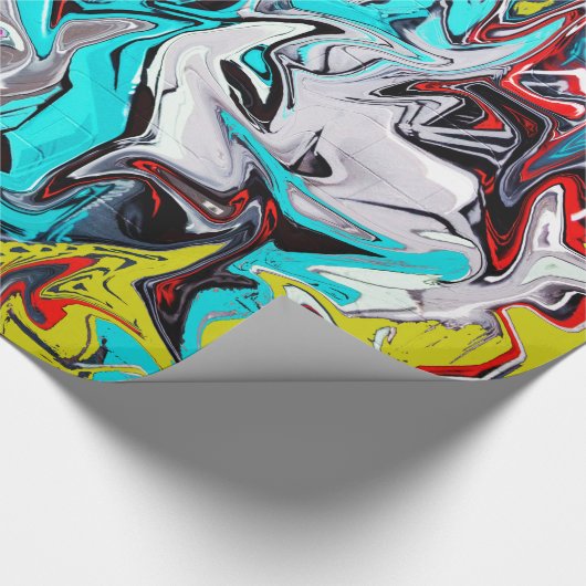 アーバンストリートスタイルのグラフィティパーティ ラッピングペーパー (角)