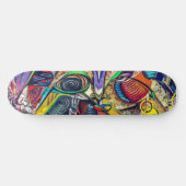 アーバンスピリット:グラフィティアートで通りに乗る スケートボード (横)