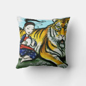 アーバンタイガー芸者グラフィティアート クッション (裏面)