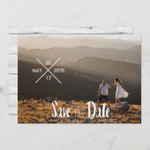 アーバンタイポグラフィ |写真の日付を保存 セーブザデート (正面/裏面)