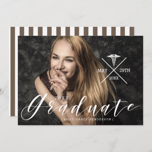 アーバンタイポグラフィ |看護大学院のお知らせ 招待状 (正面/裏面)