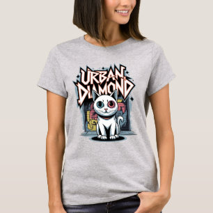 アーバンダイアモンドカオマニーキャットグラフィティスタイル通り Tシャツ