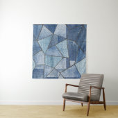 アーバンデニム動揺して:パッチワークデザイン タペストリー (インサイチュ)