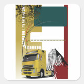 アーバントラックステッカー スクエアシール (正面)