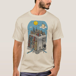 アーバントースト – Surreal CityscapeトースターTシャツ Tシャツ