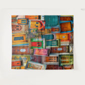 アーバンドアコラージュ写真スタジオバックドロップ タペストリー (正面(横))