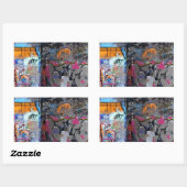 アーバンドストリートアートグラフィティ 長方形シール (シート)