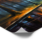 🎨アーバンドリームスケープ油彩画シリーズ🌆 ポスター (角)