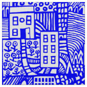 アーバンドリーム – 青 ファブリック (クローズアップ)