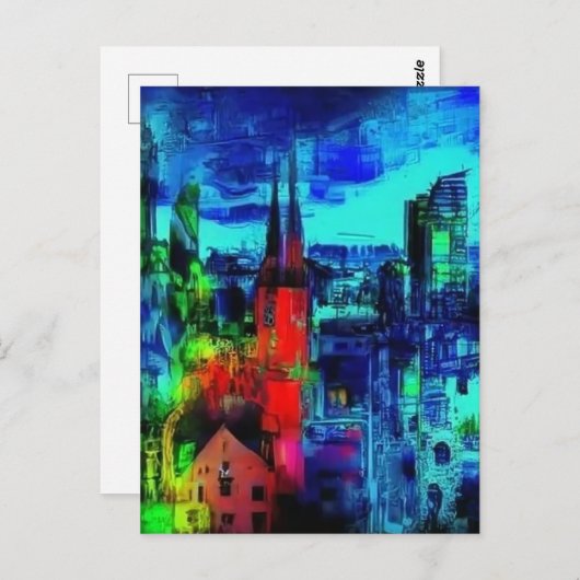 アーバンナイトクロマティックシンフォニーの夢の風景 ポストカード (正面/裏面)
