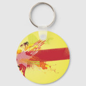 アーバンバナーレッドイエローキーチェーン キーホルダー (裏面)