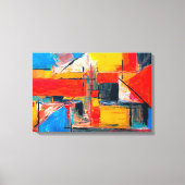 アーバンパルス抽象芸術アート キャンバスプリント (正面)