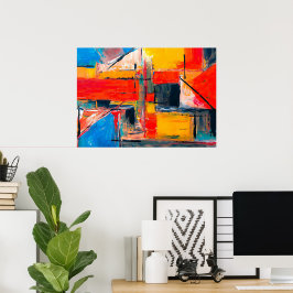 アーバンパルス抽象芸術アート ポスター