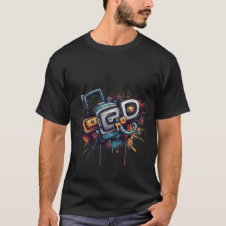 アーバンパルス - ストリートの落書きビブラス Tシャツ