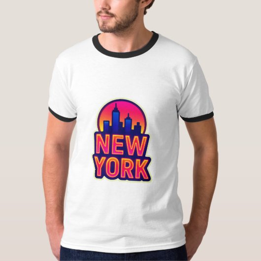 アーバンパルス：ニューヨークのライト Tシャツ (正面)
