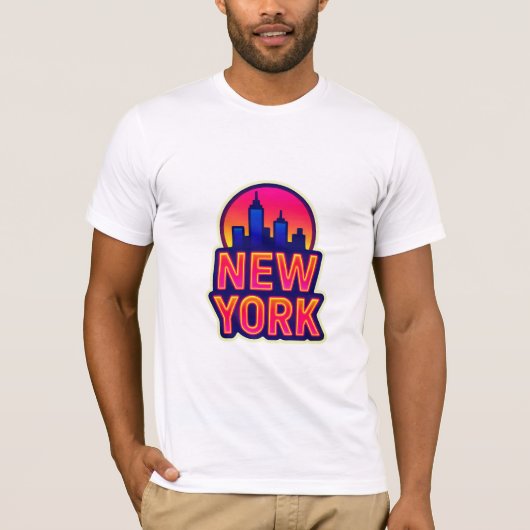 アーバンパルス：ニューヨークのライト Tシャツ (正面)