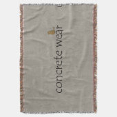 アーバンパーソナライズされたククールコンクリート衣服毛布 スローブランケット (正面縦)