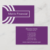 アーバンヒップスターの名刺、紫 名刺 (正面/裏面)