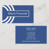 アーバンヒップスタービジネスカード王室のブルー 名刺 (正面/裏面)