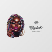 アーバンヒップホップウーマンヘアーアンド爪、 ネイルサロン ウィンドウサイン (シート)