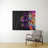 アーバンヒップホップクラブミュージックDJスピーカーバックグラウンド タペストリー (インサイチュ(横))