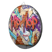 アーバンヒップホップグラフィティウォール。 ダーツボード (正面右)