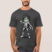 アーバンヒーローマンガティー – レトロインク冷却性 Tシャツ (正面)