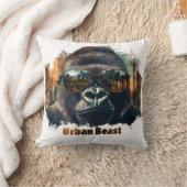 アーバンビーストゴリラとサングラス クッション (ブランケット)