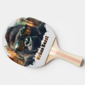 アーバンビーストゴリラとサングラス 卓球ラケット (横)