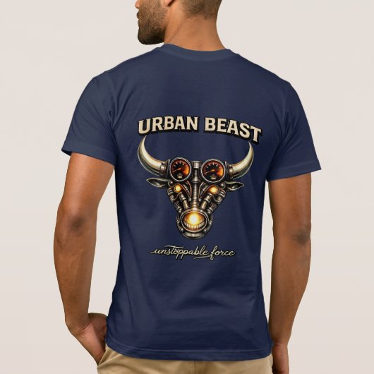 アーバンビースト ロゴTシャツ(ブルデザイン) Tシャツ (裏面)