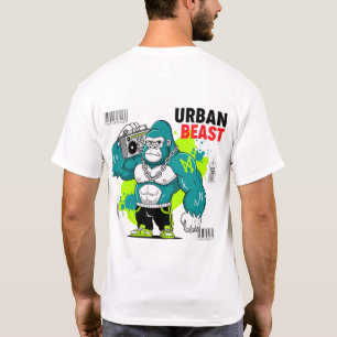 アーバンビースト – Gorilla with Boombox & Chains Tシャツ