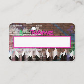 アーバンピンク&ブラックヒップホップおむつラッフル エンクロージャーカード (裏面)