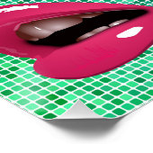 アーバンファンキーお尻カッコいいリップパターン ポスター (コーナー)