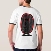 アーバンファントム ダークテックウェア フード姿 ストリート Tシャツ (裏面)