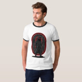 アーバンファントム ダークテックウェア フード姿 ストリート Tシャツ (正面フル)