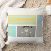 アーバンファームパターン クッション (ブランケット)