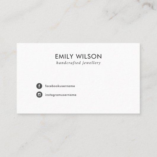 アーバンブラッククラフトドット3スタッドイヤリングディスプレイカード 名刺 (裏面)