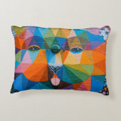 アーバンベアアートアーバンアートムラルベアームラルデザイン アクセントクッション (裏面)