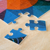 アーバンベアアートアーバンアートムラルベアームラルデザイン ジグソーパズル (側面)